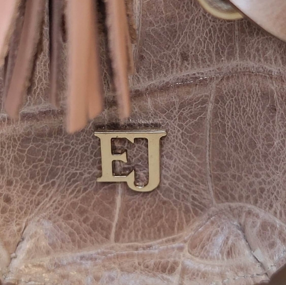 ERIC JAVITS  Dome Zip Latte Handbag - Picture 10 of 16